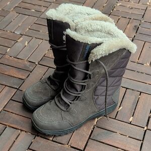 Columbia Dark Brown Winter Boots with Fur Lining